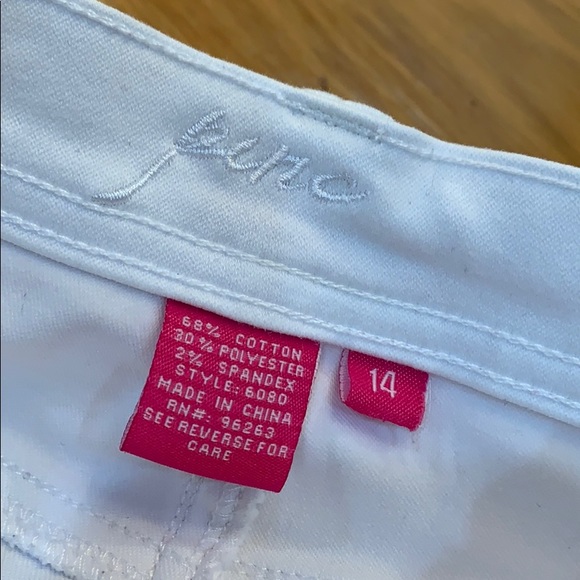 Pinc Girls White Cut off Jean Shorts size 12/14 - Picture 7 of 7